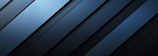 Fototapeta premium Black dark blue silver white modern abstract background. Geometric shapes. Lines striped corners 3d shadow. Gradient. high resolution image