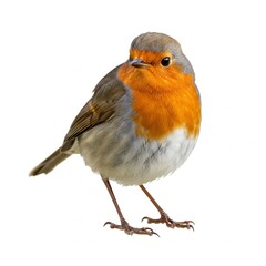 robin isolated on white background
