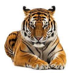 Obraz premium white bengal tiger isolated