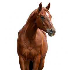 Obraz premium horse isolated on white background