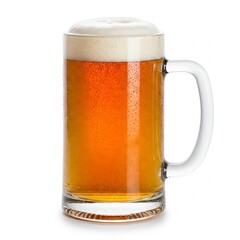 glass of beer isolated
