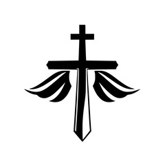 Cross with Wings: A Symbol of Faith, Hope, and Spirituality