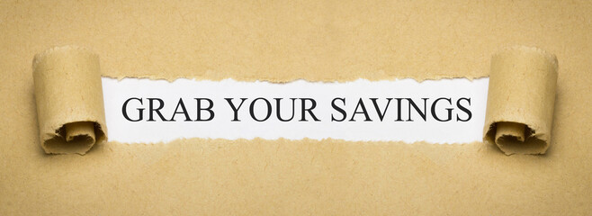 Grab Your Savings