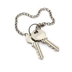 keys on white background