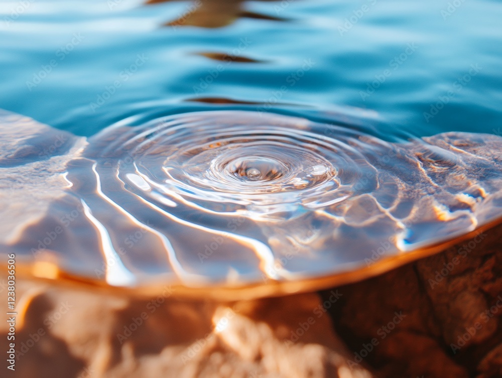 Poster Nature-Inspired Wave Patterns on Stone Exploring Water Dynamics for Sustainable Design and Eco-friendly Architectural Content