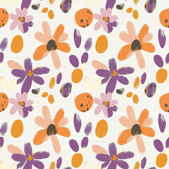 Seamless minimal modern floral pattern. botanical seamless.