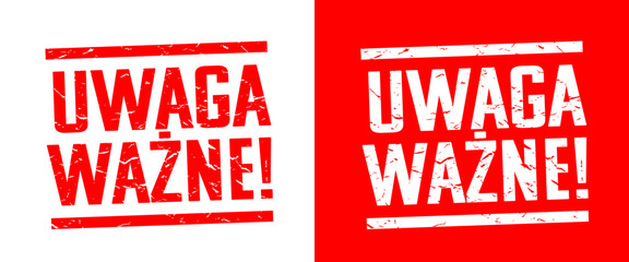 Uwaga ważne !