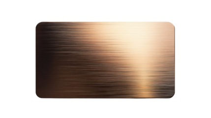 Brushed rose gold metal texture on transparent background