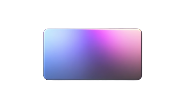 Rounded rectangle showing gradient colors on transparent background - Powered by Adobe