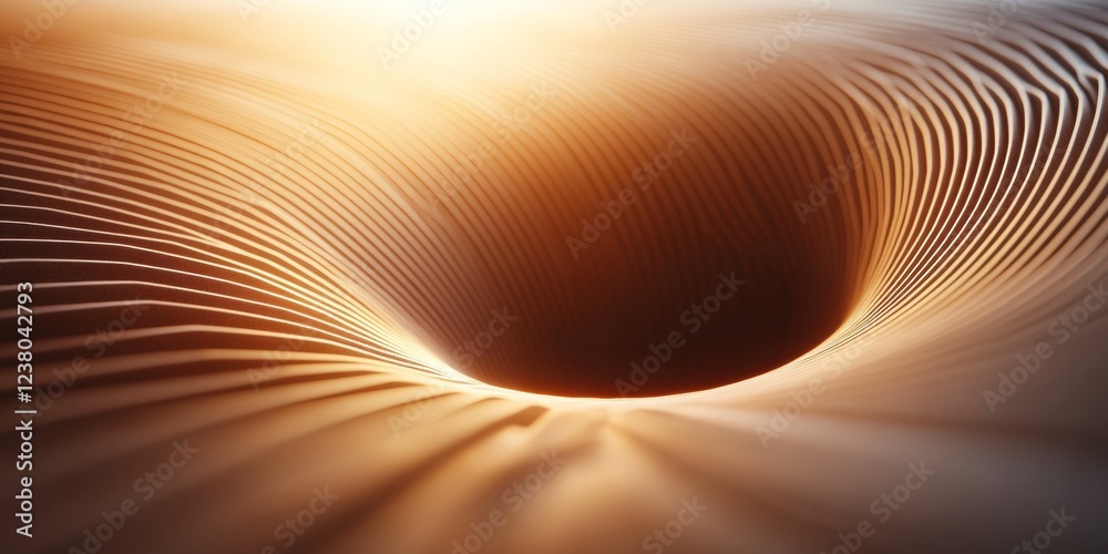 Poster Neon Wireframe Portal in Fractal Dimension Digital Geometry and Quantum Computing for Tech Innovations - Commercial Application in Modern Data Solutions