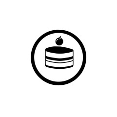 Cake Dessert Sweet Bakery Food Delicious Treat Yummy Pastry - Stock Vector