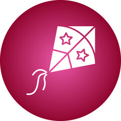 Kite icon single vector illustration