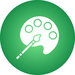 Paint Palette icon single vector illustration