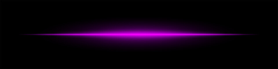 A vibrant purple light streak glows against a dark black background, creating a futuristic and high-tech abstract visual effect.