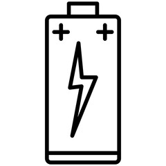 Battery Line Icon Style