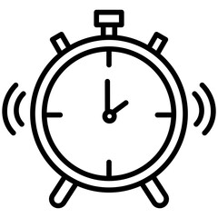 Alarm Line Icon Style