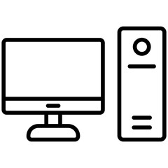 Pc Line Icon Style