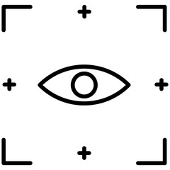 Retinal Scan Line Icon Style
