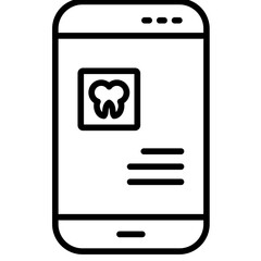 Medical App Line Icon Style