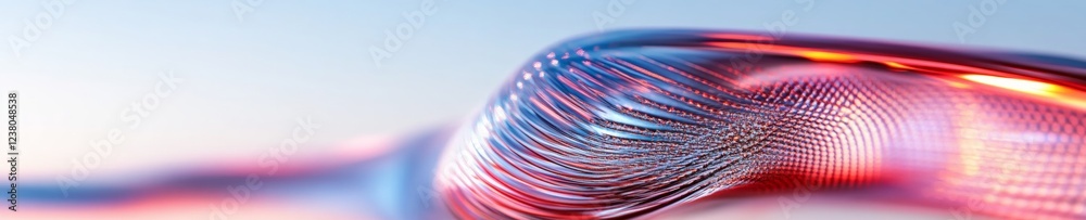 Aufkleber Innovative Tech Aesthetic Dynamic Digital Flow in Transparent Textures for Business Efficiency and Workflow Optimization - Futuristic Professional Environment Setup