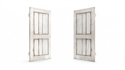 Obraz premium Detailed Wooden Folding Partition Door with Textured Surface and Rustic Charm