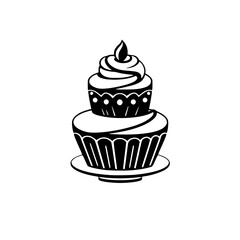 Double Delight Cupcake: A decadent treat, perfect for birthdays or any special occasion. This image showcases a delicious cupcake with creamy frosting, ideal for bakeries and dessert lovers.