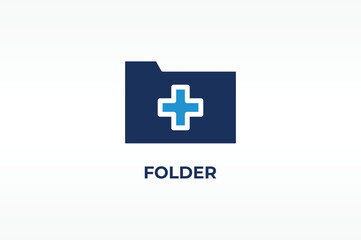 Fototapeta premium FOLDER vector, icon or logo sign isolated symbol illustration