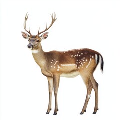 Fototapeta premium Deer isolated on white background for marketing campaigns