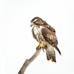 Hawk isolated on white background for marketing campaigns