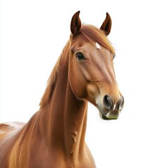 Isolated Horse on White Background for Marketing Campaigns