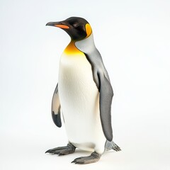 Fototapeta premium King Penguin isolated on white background for wildlife marketing campaigns
