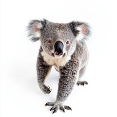 Koala isolated on white background for marketing campaigns
