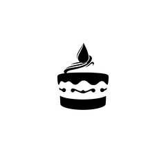 Cake: A delectable dessert, perfect for birthdays, parties, and celebrations. This image showcases a delicious cake with creamy frosting and chocolate icing.