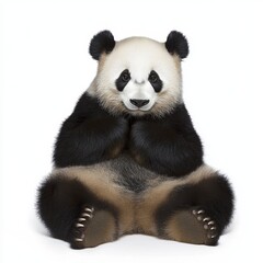 Panda isolated on white background for marketing campaigns