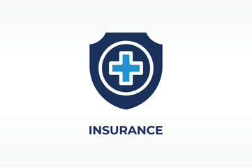 INSURANCE vector, icon or logo sign isolated symbol illustration