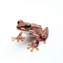 Rainforest Frog Isolated on White Background for Product Photography