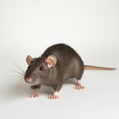 Isolated Rat on White Background for Marketing Campaigns