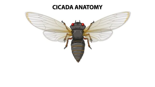 Cicada Anatomy Detailed Breakdown