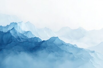 Majestic glacier blue and white mountains serene landscape abstract art tranquil atmosphere aerial view
