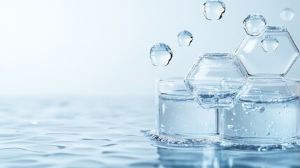 A picture of a chemical substance known for its rejuvenating properties, symbolizing youth and vitality, representing modern science and technology in the pursuit of anti-aging and longevity solutions