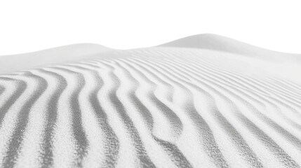 Naklejka premium White sand dunes landscape with transparent background