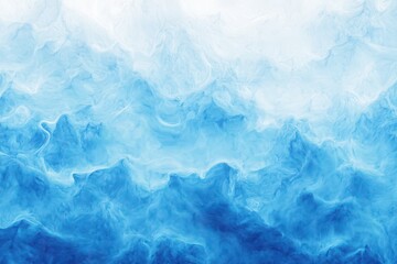 Obraz premium Dynamic ocean waves seascape abstract art blue and white aerial view tranquil serenity