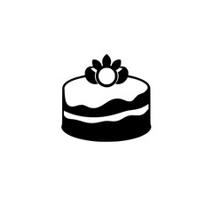 A delectable cake, perfect for birthdays, weddings, or any celebration. This image showcases a rich, layered cake adorned with frosting and delightful toppings.