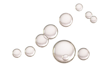 Shiny soap bubbles