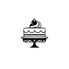 Cake on Pedestal: A Delicious Dessert Image. Perfect for bakeries, restaurants, and food blogs. This image evokes feelings of sweetness and indulgence.