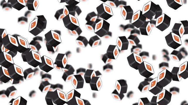 Falling Sushi Animation