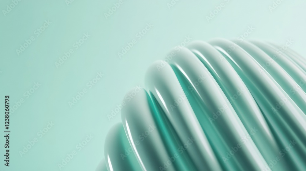 Aufkleber ultra-modern holographic balloon display glossy futuristic design on pastel neon - cutting-edge visu