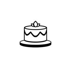 A delightful cake, perfect for birthdays, anniversaries, or any special occasion. This image showcases a simple yet elegant cake design, ideal for various celebrations.
