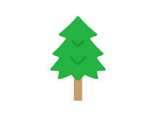 杉の木のアイコンのイラスト