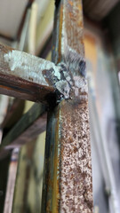 Work done in the metalworking workshop includes welding, cutting and product